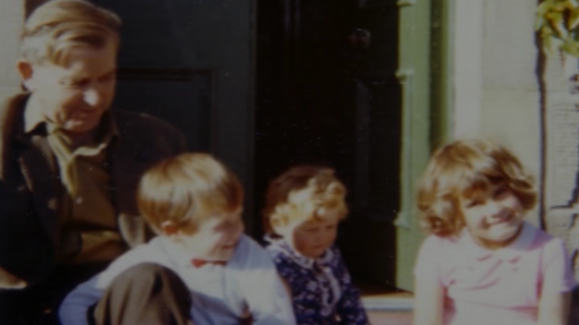 Rab Scott with grandchildren at Drumdruils